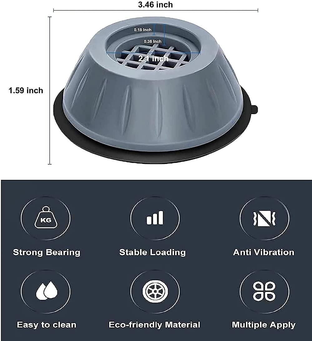 Anti-Vibration Pads (4PCS Heavy-Duty) ✨🛑
